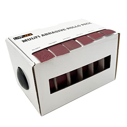 Lyfjxx Emery Cloth Roll, Abrasive Sand Paper Assorted, 80 150 240 320 400 600 Grit Sandpaper Rolls For Metal, Each Roll 8 Meters #TOP1