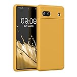kwmobile Case Compatible with Google Pixel 6a Case - TPU Silicone Phone Cover with Soft Finish - Mango
