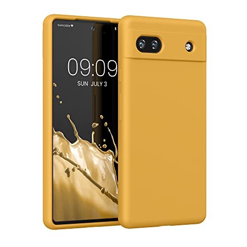 kwmobile Case Compatible with Google Pixel 6a Case - TPU Silicone Phone Cover with Soft Finish - Mango