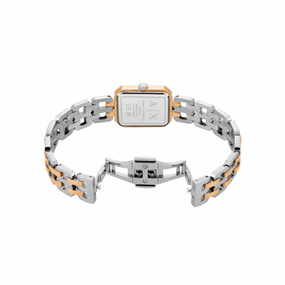 Armani Exchange Orologio da donna, Movimento al quarzo a due lancette e cassa da 27 mm con cinturino in acciaio inossidabile