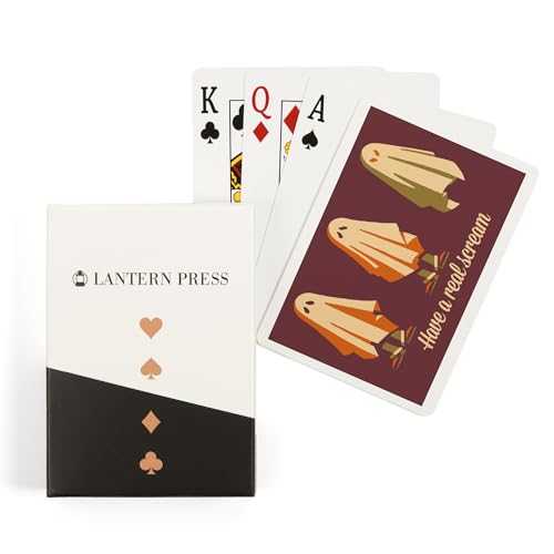 Lantern Press Baraja de Poker Retro Halloween 52 Cartas