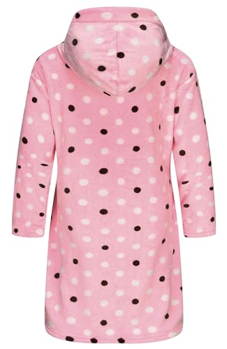 Image of Girls Fleece Robe Boys Hooded Bathrobe Soft Flannel Robe For Kids