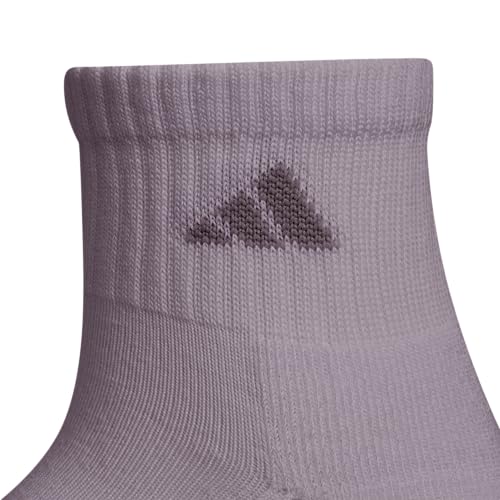 adidas womens Athletic Cushioned Quarter Socks With Arch Compression (6-pair)3