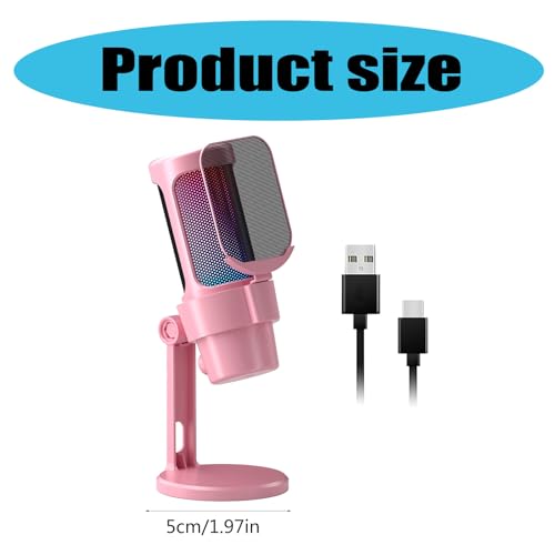 Microphone de jeu USB anti bruit parasite bouton sourdine pc