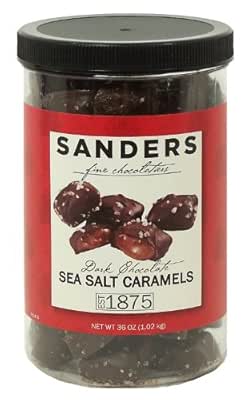 Sanders Dark Chocolate Sea Salt Caramels - 36 ounces (2.25