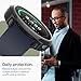 Spigen Liquid Air Designed for Samsung Galaxy Watch 7 44mm Case Flexible Lightweight TPU Cover (2024) - Matte Black