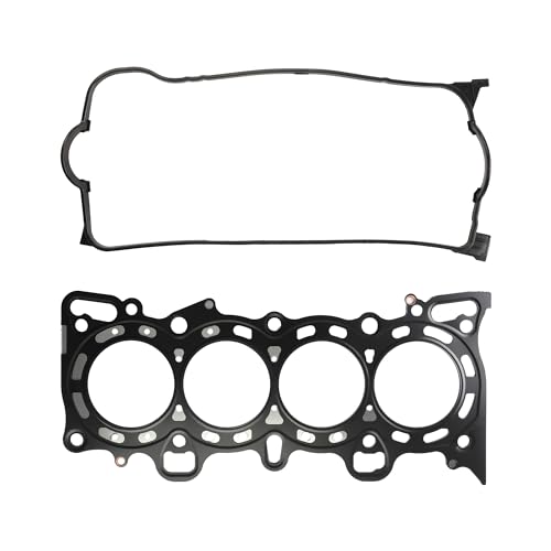 Image of KAX Engine Cylinder Head Gasket Set Compatible with Honda Civic 1992-1995, Civic del Sol 1993 1994 1995 1.6L, Head Gasket Kit, OE# HS9915PT, HS5923W, 06110P07000, 06110P08010, 0322872, HS13061
