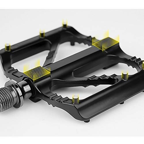 Phidinova Pédales de vélo en aluminium, légères et antidérapantes, 9/16, compatibles avec la plupart des vélos adultes et VTT Phidinova Pédales de vélo en aluminium, légères et antidérapantes, 9/16, compatibles avec la plupart des vélos adultes et VTT