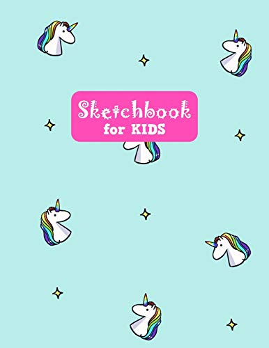 Sketchbook for Kids: Pretty Unicorn Large Sketch Book for Drawing, Writing, Painting, Sketching, Doodling and Activity Book- Birthday and Christmas ... Teens and Women - Nathalie Modern Press # 028 image 3
