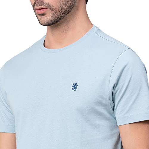Image of Red Tape Solid Navy Round Neck T-Shirt for Men | Premium Comfort | Versatile Everyday Essential