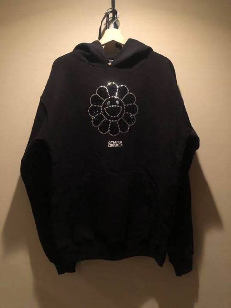 専用 村上隆　POST MALONE ラッキーボックス パーカー 黒　Lサイズ 未使用品 ルイス・ハミルトン × 村上隆 +44 TM/KK ロゴ DOB