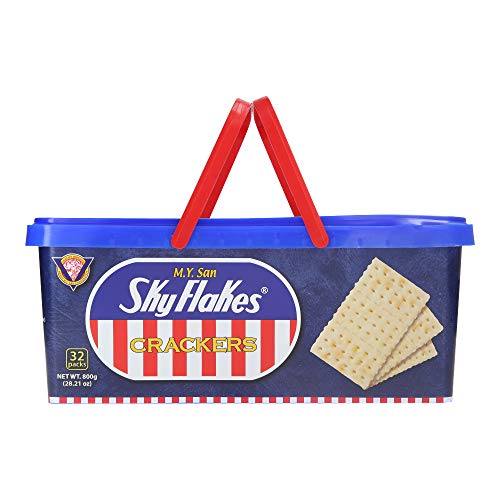 Skyflakes M.Y. San SkyFlakes Crackers 800g Tub Individually Wrapped.