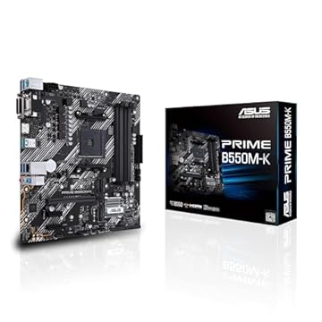 Placa Mae Asus Prime B550M-K AM4/DDR4/VGA/DVI/HDMI/M2/mATX