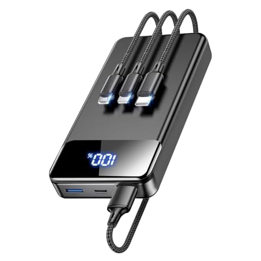 LILIO Portable Charger Power Bank，60,000mAh Battery Pack, 22.5W Power Bank Fast Charging with USB Cable, Phone Charger for iPhone 17/16/15/14/13 All Series/Samsung/Android, Camping Essentials, Black