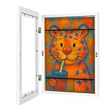 Agrichamer Kinder Kunstwerk Bilderrahmen, Holz Fotorahmen, für die Lagerung von Zeichnungen, Handwerk, Kinderzeichnung und Kunstprojekte