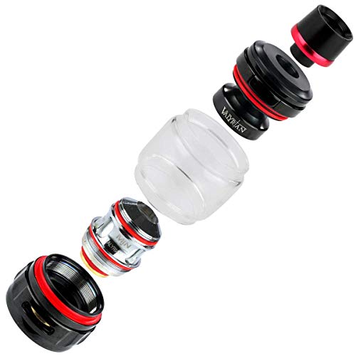 Uwell Valyrian 2 Clearomizer 6 ml, Durchmesser 26.5 mm, Riccardo Verdampfer für e-Zigarette, schwarz-rot – Bild 5