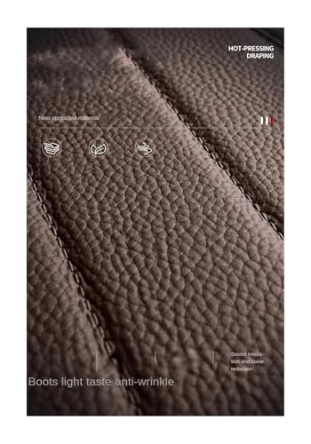 Tapis de coffre Mercedes C W205 pour modèles de 2015 à 2022 en similicuir rouge - 3