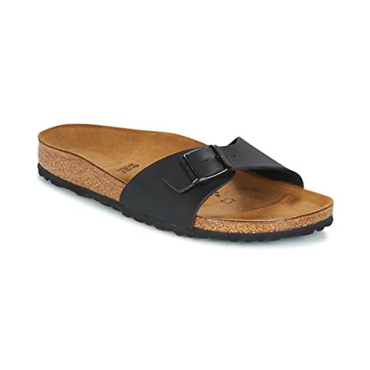 Birkenstock MADRID Birko-Flor, Mules Femme - Noir (Schwarz), 40 EU