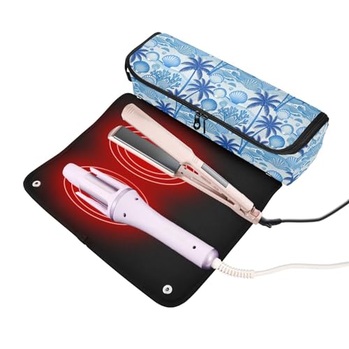 Organizador 2 en 1 y Tapete Resistente al Calor para Herramientas de Pelo miniatura 2