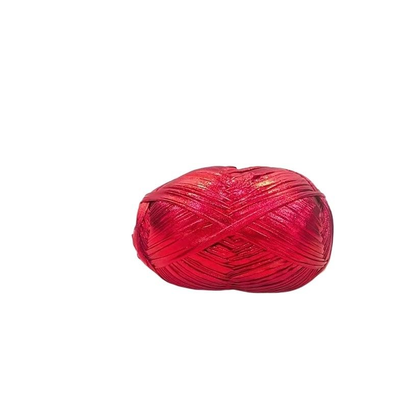 Crochet Yarn 200g Metal Yarn Crochet Woven DIY Material Needle Thread Woven Wool Shiny Gold and Silver Coins Black Yarn (Color : I)