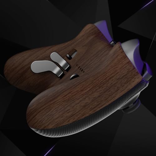 Image of eXtremeRate Replacement Bottom Shell Case for Xbox Elite Series 2 Controller, Wood Grain Back Housing Shell Cover for Xbox Elite Series 2 Core Wireless Controller Model 1797