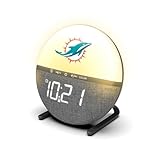 SOAR NFL Sunrise Alarm Clock, Miami Dolphins