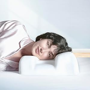 Beauty Pillow, Anti- Aging & Anti- Wrinkle Beauty Sleeping Pillow, Memory Foam for Neck and Shoulder Pain, Back and Side Sleeper, (with%100 Cotton Pillowcase)