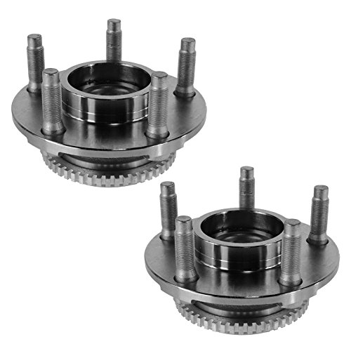 Image of TRQ 2 Piece Front Wheel Bearing & Hub Assembly Set Compatible with 1994-2004 Ford Mustang