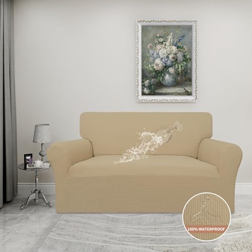 Image of Easy-Going 100% Waterproof Oversized Loveseat Cover, Couch Cover for Sofa