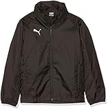puma sportjacke kinder Sportliche Regenjacke: Die Trainingsjacke für Kids hat verborgene Seitentaschen sowie eine versteckte Kapuze. Der Reißverschluss ist bei der Überziehjacke vorne angebracht