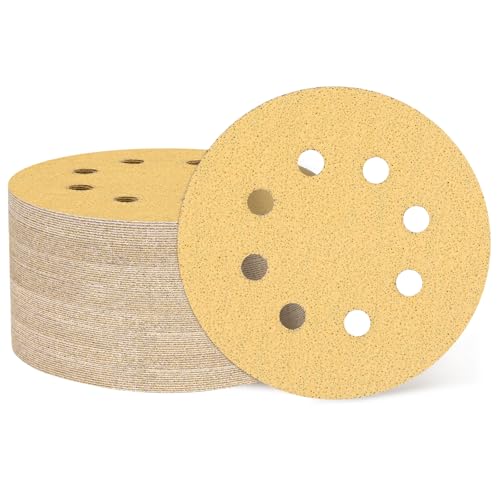 Disques de ponçage 125 mm papier abrasif orbital grain 40 pour bois et métal