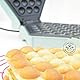 SCRAP COOKING 3907 Waffeleisen Bubble Factory – Elektrische Hong Kong Blasen-Waffelmaschine für Egg Waffles Bäckerei – 180 Grad drehbar, antihaftbeschichtet & kompakt, 20, Glas, Wassergrün