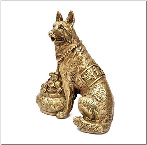 Chien Porte-Bonheur H3TF5J Cuivre Pur | Rompez la Monotonie de Votre Décoration Intérieure