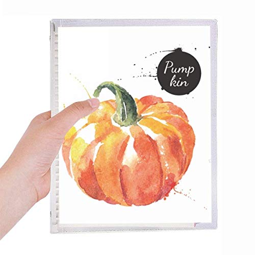 Cahier à spirales rechargeable citrouille et légumes savoureux A5