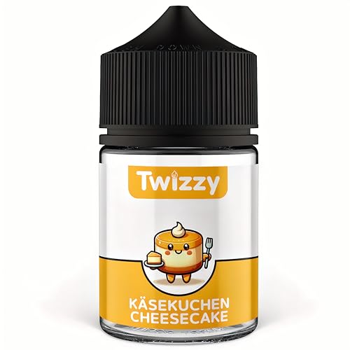 Twizzy Käsekuchen Lebensmittelaroma -60ml- Intensives Aroma – Ideal zum Backen, in Lebensmitteln & Getränken, auch für Vernebler, Nebelmaschinen, uvm.