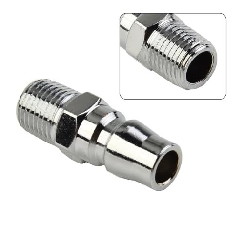 Acoplador de conector neumático rosca macho 1/4 conector tubo manguera de aire compresor 5