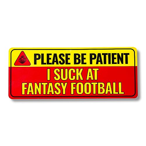 Image of Fantasy Football Loser Car Magnet, Embarrassing Loser Award - Yellow