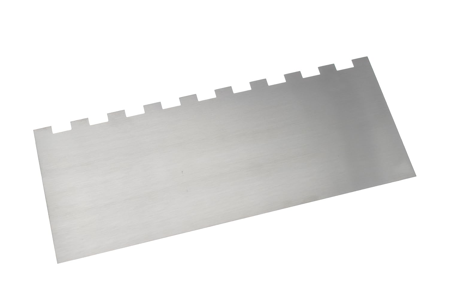 Hustar Cake Scraper Smoother 10 inch, Stainless Steel Metal Icing Smoother for Tall Cake Decorating #2 Stripe Edge Layering