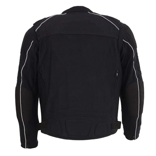 Image of Milwaukee Leather Men's CE Armored All-Season Motorcycle Jacket - 4X-Large | All Seasons, Impact Protection ,Textile Racer Design, Vented