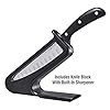 Ontel EverBlade Self Sharpening Professional Chef Knife, Deluxe Edition with Non-Stick Surface, German Steel Kitchen Knife in Knife Block with Convex Edge for Easy Slicing, Versatile & Durable #1