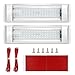 Suparee, luci a LED da soffitto per camper, roulotte, camper, roulotte, camper, furgone, barca, con interruttore on/off, bianco (confezione da 2) + cavo di estensione