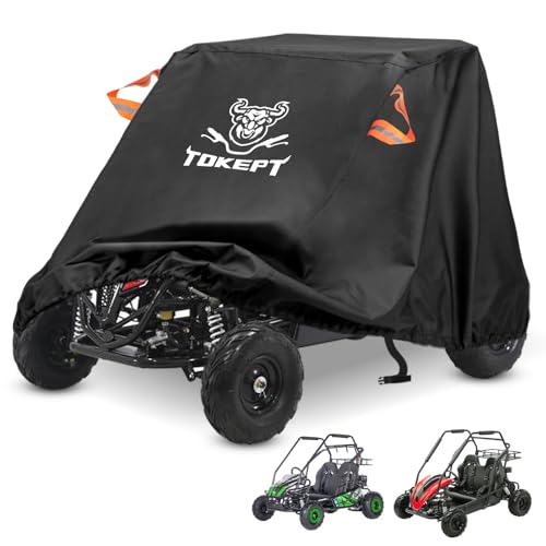 Tokept Go Kart Cover, Heavy-Duty Outdoor Waterproof Protection for Two-Seater