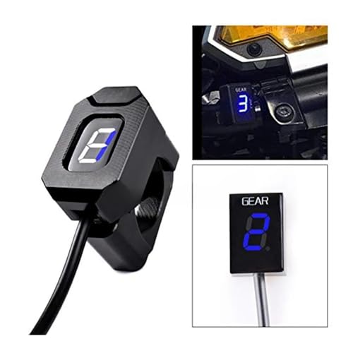 Indicateur de rapport engagé de précision tactile bleu pour Suzuki V-Strom 650