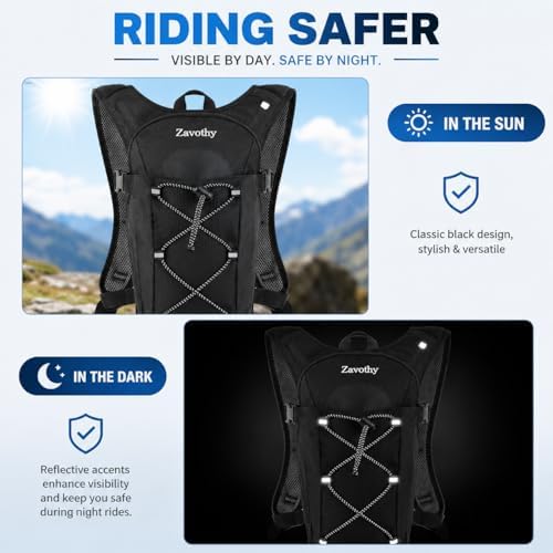 Zavothy Hydration Backpack with 2L Hydration Bladder Water Backpack for Hiking Hydration Pack for Running Cycling Hiking — 사진 6