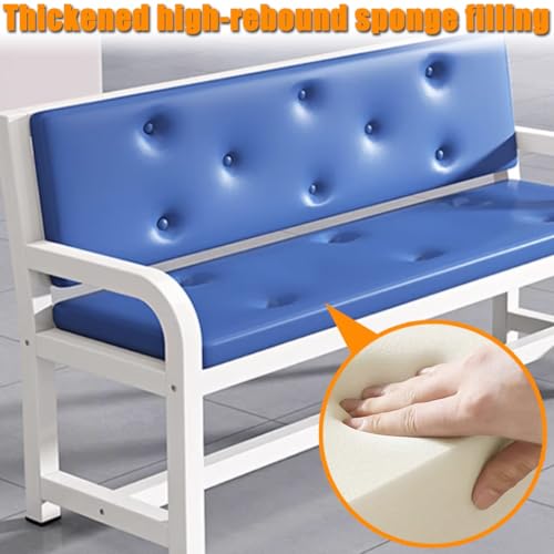 Wartebank aus Kunstleder in Braun mit Armlehnen & Rückenlehne – Bequeme Sitzgelegenheit für Kliniken und Banken – 150 cm lang langlebig & stilvolles Design