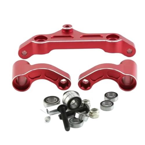 Pièces direction Arrma Kraton Outcast 8S 1/5 en métal rouge pour renforcer votre train avant