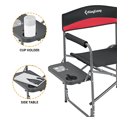 Kingcamp Kc1944_Black/Red-Usvczx Camping Chair, Oversized, Black/Red-4Pcs #TOP3