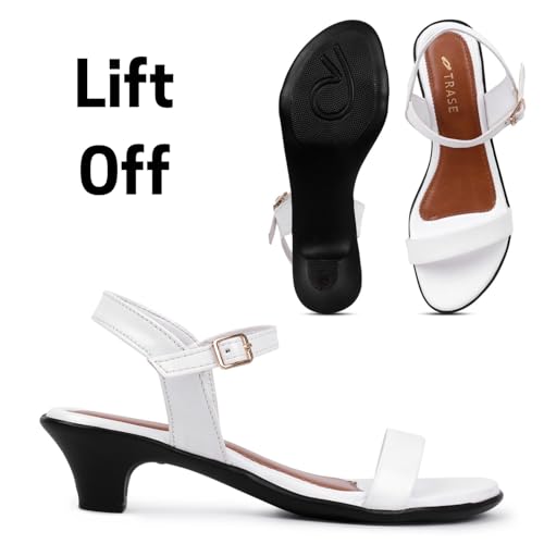 Image of TRASE Lift Off Casual Kitten Heel Sandals for Women