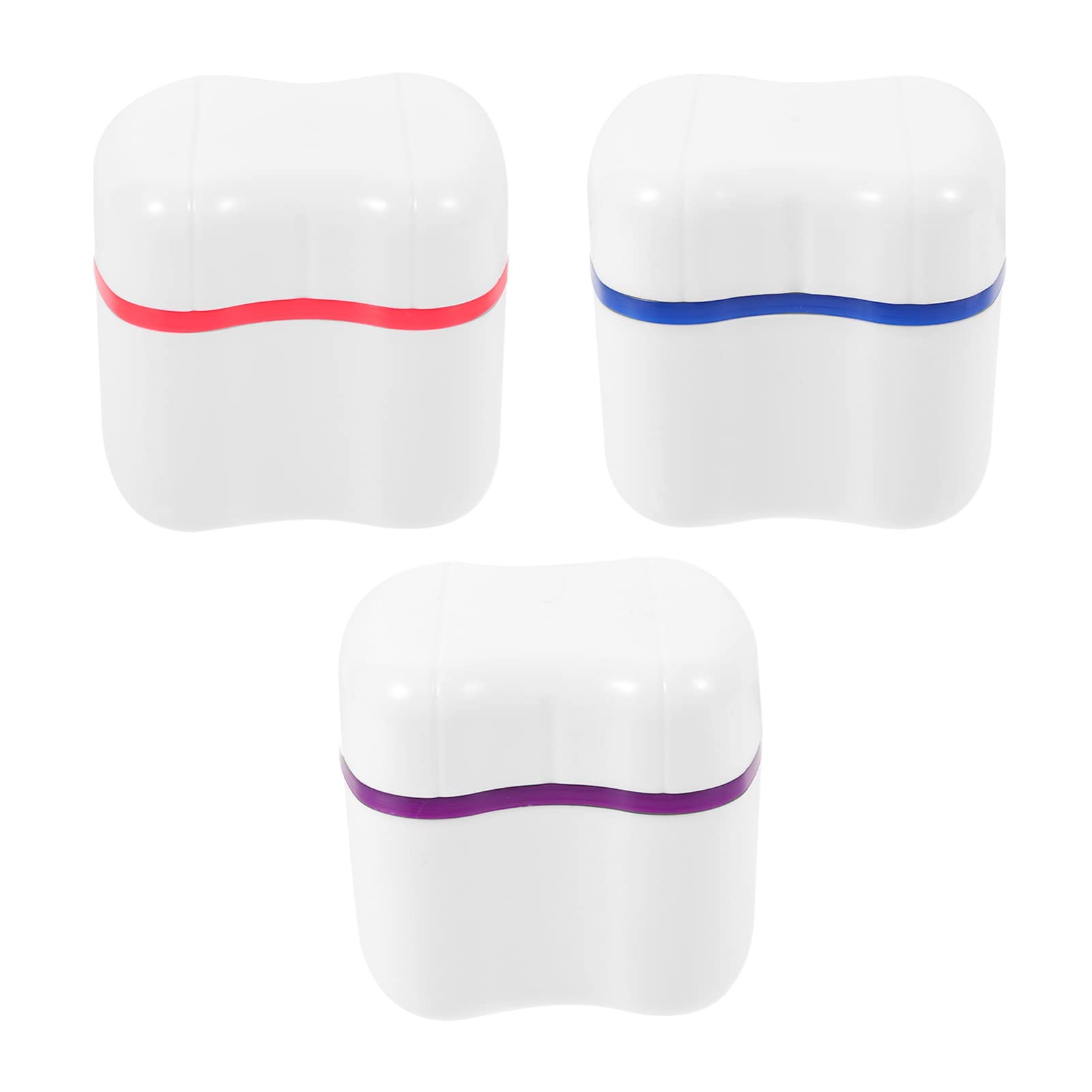 Buy EXCEART Dental Retainer Box 3Pcs Fake Teeth Storage Cases Denture