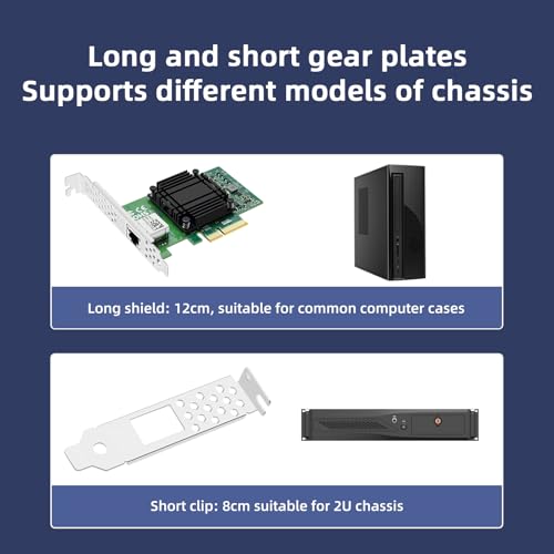Tarjeta de Red para Servidor 10GBASE-T Puerto Único, interfaz PCIe X4 con chip Marvell AOC107, Adaptador Ethernet Gigabit para Servidores y Estaciones de Trabajo miniatura 6